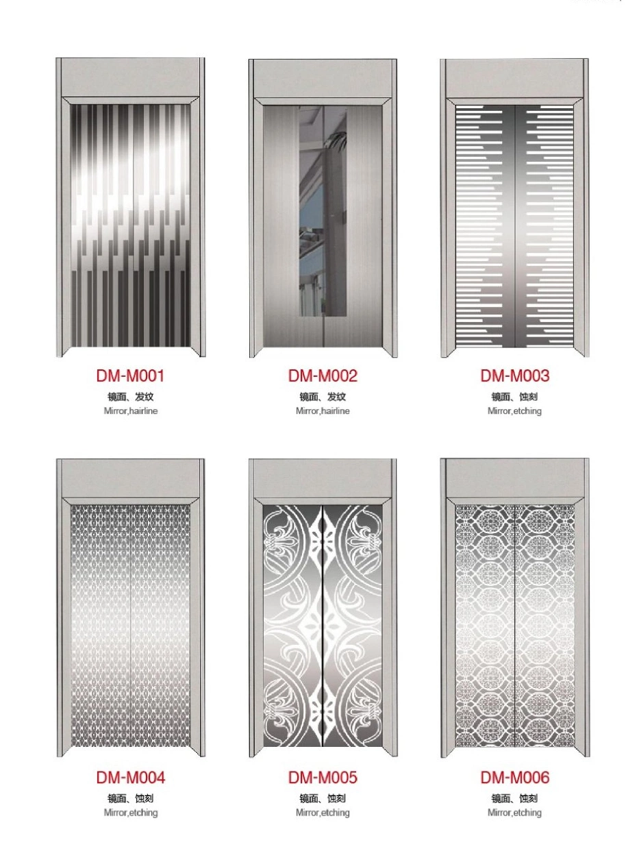 Os painéis de porta do elevador Mitsubishi com a estrutura de elevação inicial de peças de elevação do elevador de painéis de porta para porta de desembarque