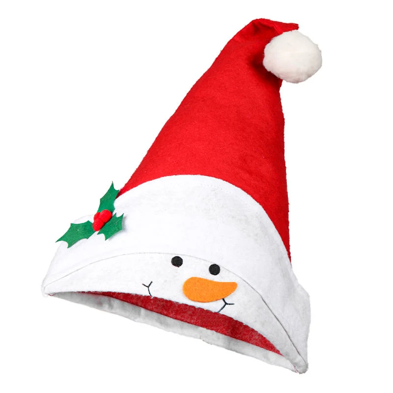 2023 Xmas Snowman Hat Holiday Custom Fabric Decorative Christmas Santa Hats