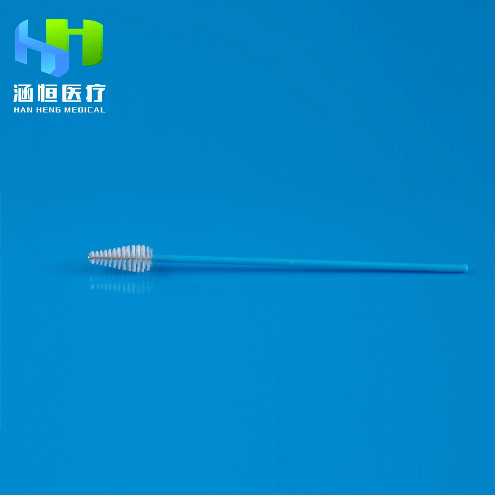 Prueba de diagnóstico ginecológico médicos Cervical cepillo de nylon cepillo con un embalaje individual para el examen de las mujeres con CE FDA ISO13485 Mhra