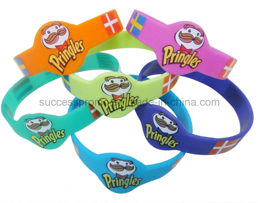 BPA Free Silicone Wristband Bracelet with Cartoon Design for Kids