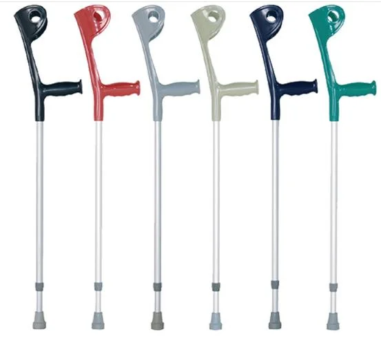 Comfortable Adjustable Elderly and Disabled Aluminum Alloy Forearm Elbow Crutches