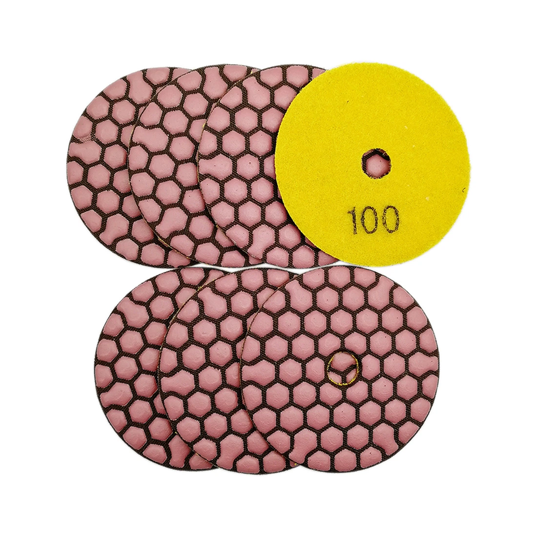 3"/80mm Diamond Resin Bond Dry Polishing Pads for Granite & Marble