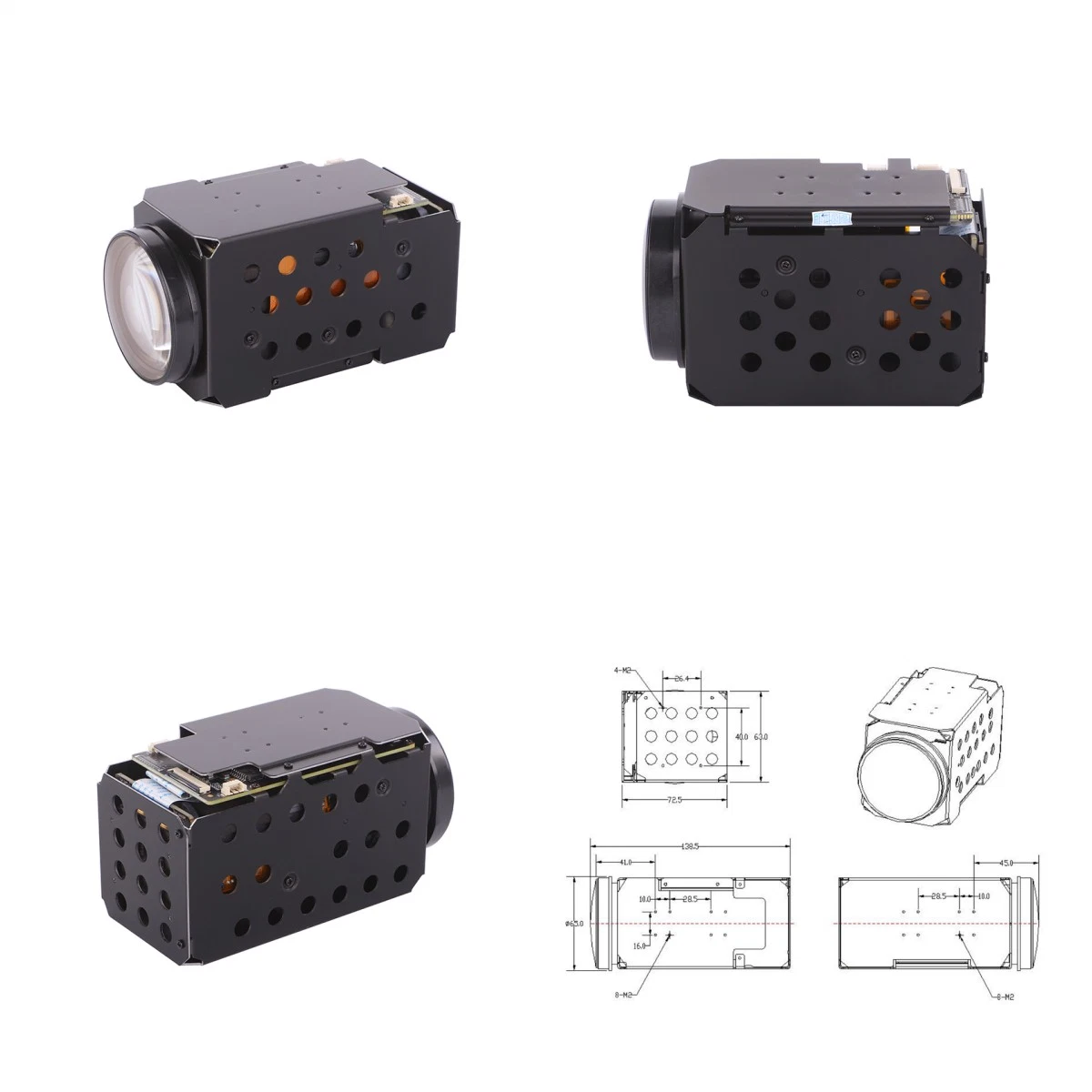 Kostenloser SDK 2MP 46X Optischer Zoom 1/2,8" Sony CMOS Sensor 7~322mm Digitalkamerabodul