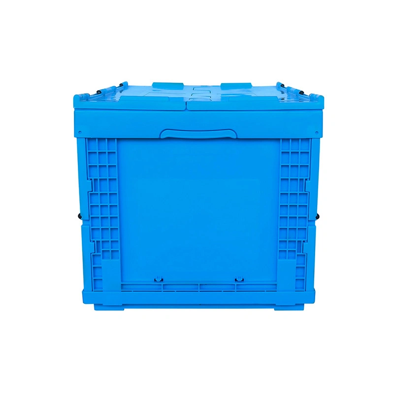 Supermarket Shopping Mesh Wall Turnover and Storage Folding Crate Plastic Box