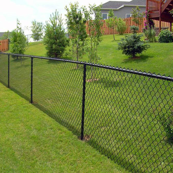 Residential Chain Link Fence PVC Coated Wire Mesh