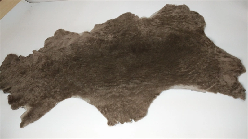 Venta de fábrica oculta Shearling Sheepskin forros de piel real para el calzado