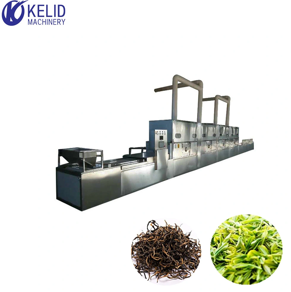 Industrial Black Green Tea Herbtea Drying Sterilization Microwave Equipment