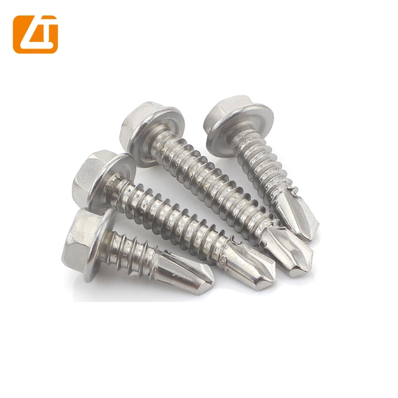 Customize High Performance Zinc Plated Hex Head Self Drilling Screw