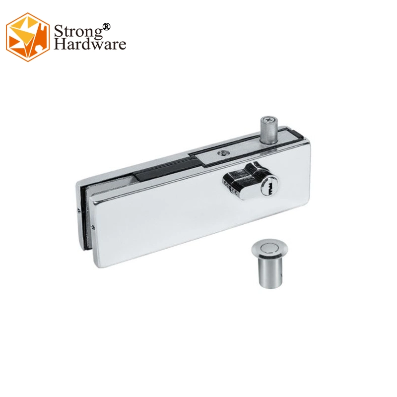 SF-052 Glass Door Brass Cylinder Stainless Steel Cover Patch Glass Lock