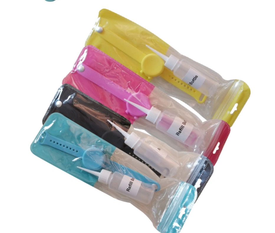 Hersteller Beliebte Silikon Einstellbare Hand Sanitizer Armband Armband mit Nachfüllpack Flasche