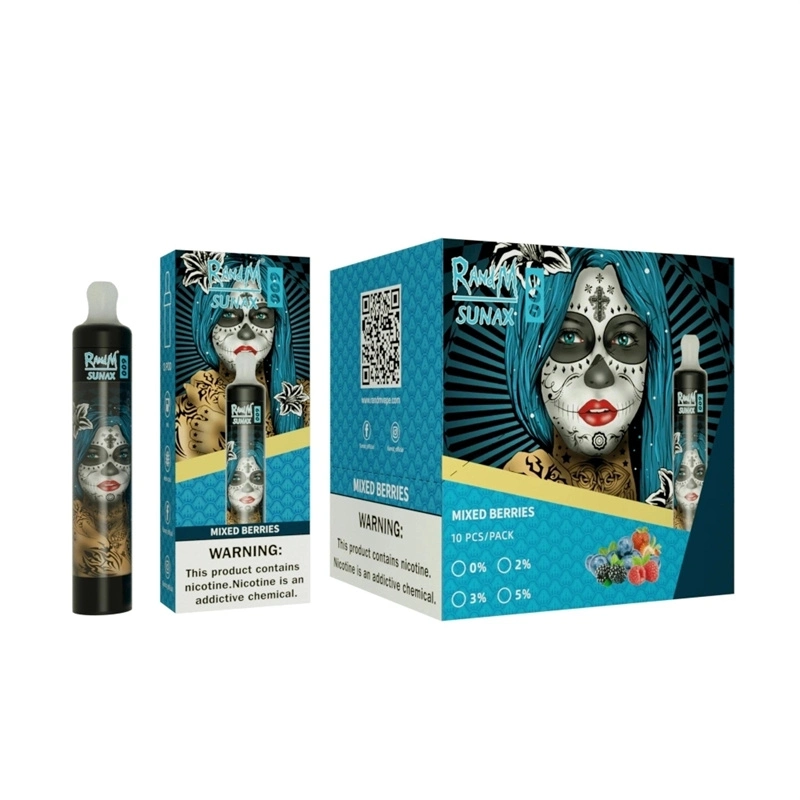 Supbliss Original Sunax 600 Randm Bingo e Cig Atomizador 3 cartuchos de PCS Capacidade: 2ml em estoque Vape ODM