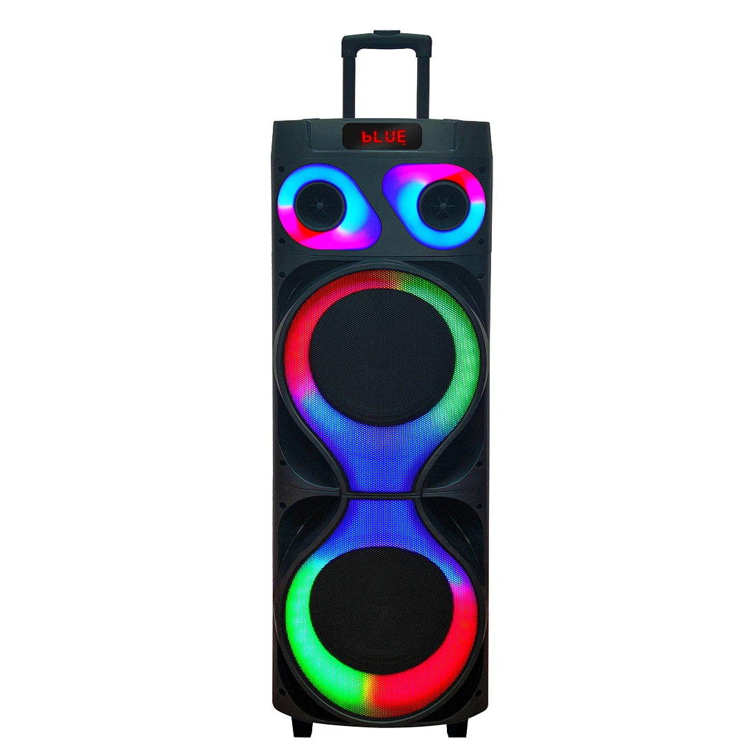 12 Inch RGB Party Ring Lights Bluetooth Wireless Wooden Speaker Active PRO DJ Speaker Big Power Multifunctional OEM Speaker