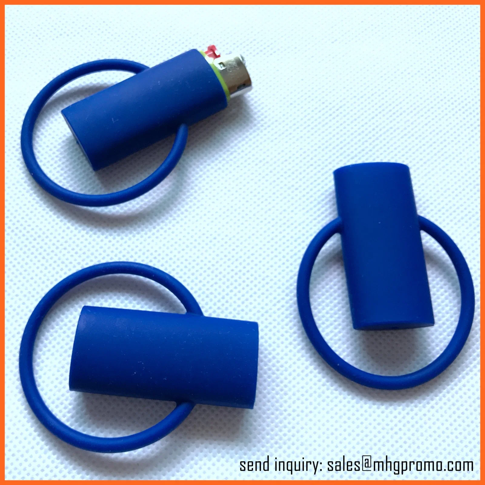 Silicone Lighter Case Sleeve with Ring