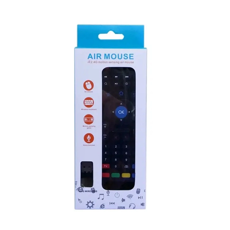 Voar Air Mouse Zy-Mx retroiluminado3 com microfone voz 2.4G mini-teclado sem fio com IR aprendendo estender o controlador remoto