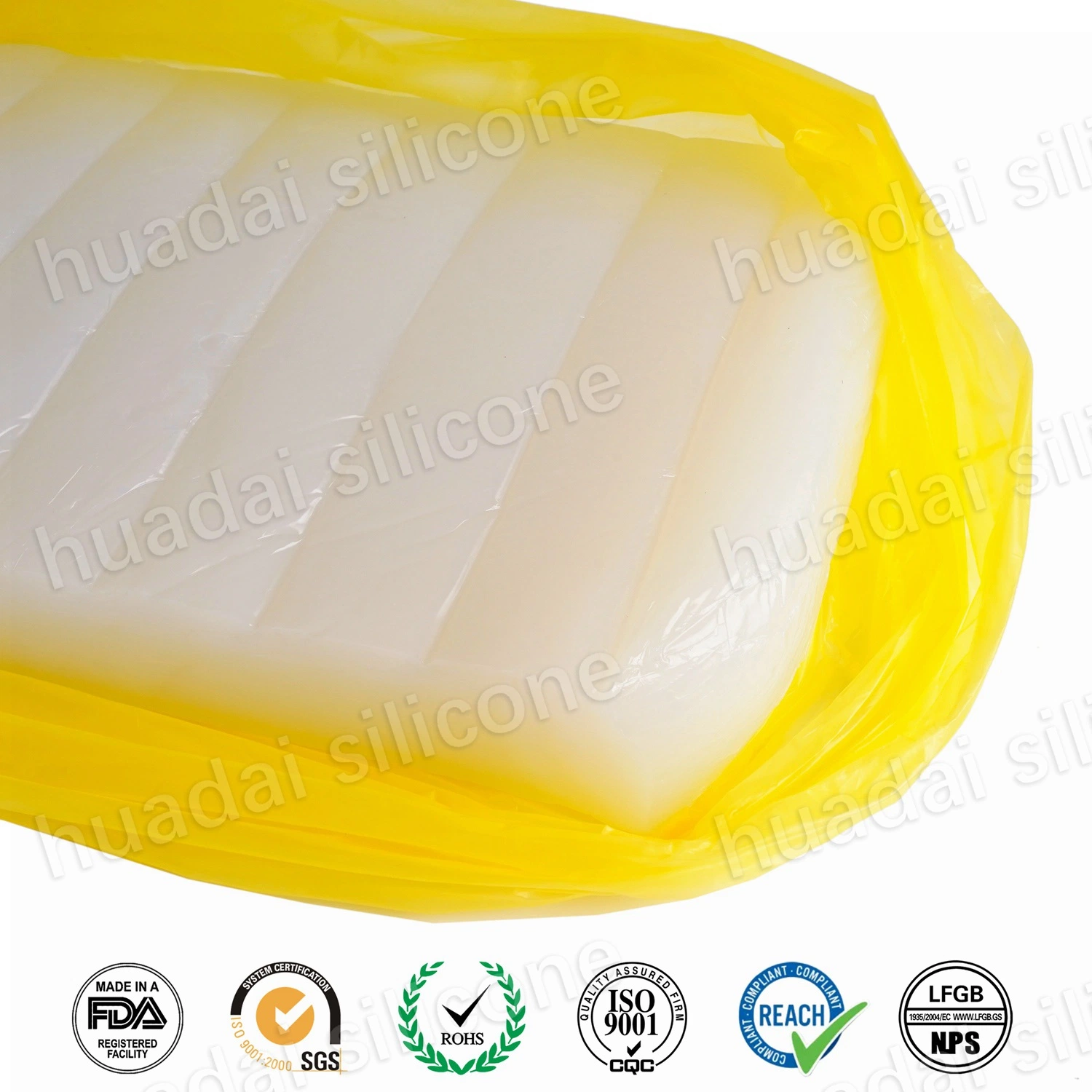 Solid Silicone Rubber Platinum Cured Medical Grade Anti-Yellowing for Extruded Tube Catheter