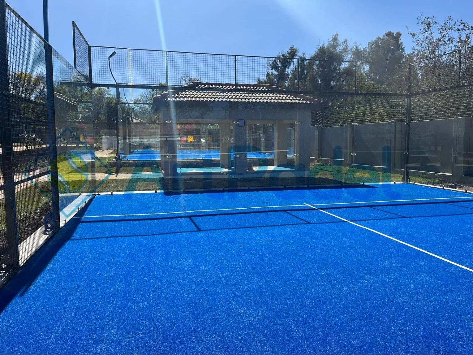 Super Panoramic Padel Court-hohe Qualität und Details gebraucht Sport Felder