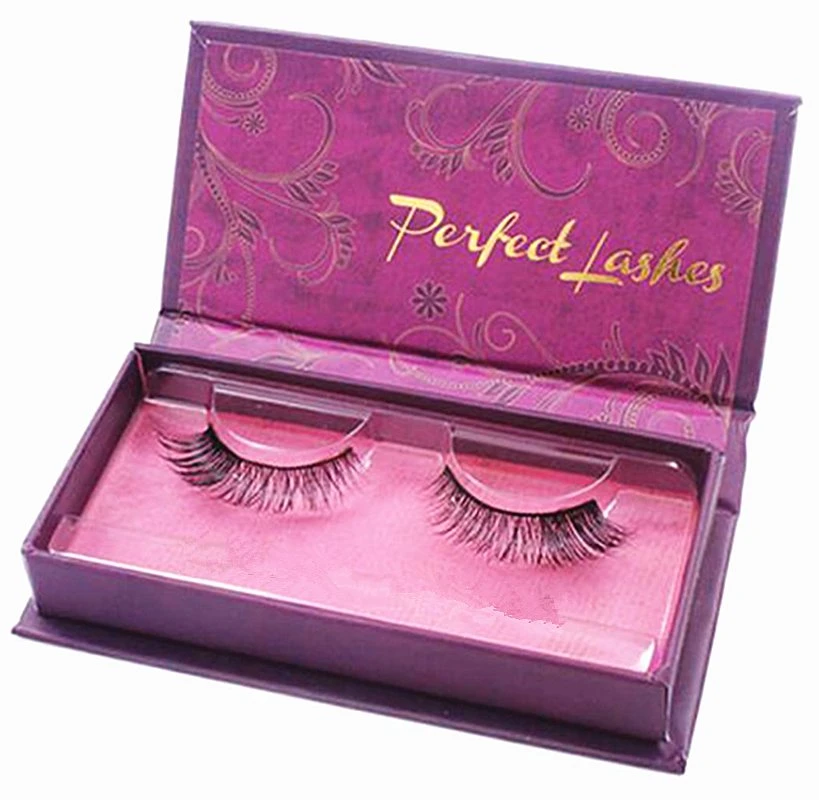 Embalagem personalizada de elevada qualidade Eyelash de fábrica