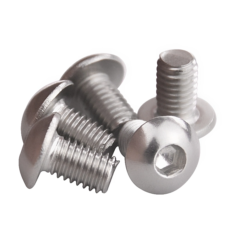 Stainless Steel ISO7380 Pan Head Hex Slot Machine Screws