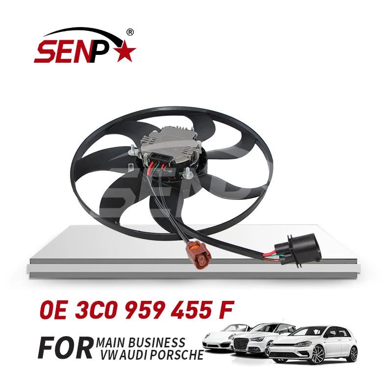 Senp Auto Spare Car Parts Radiator Fan Original OEM 3c0 959 455 F 3c0959455f High Quality Wholesale Cooling System for VW Golf Bora Passat