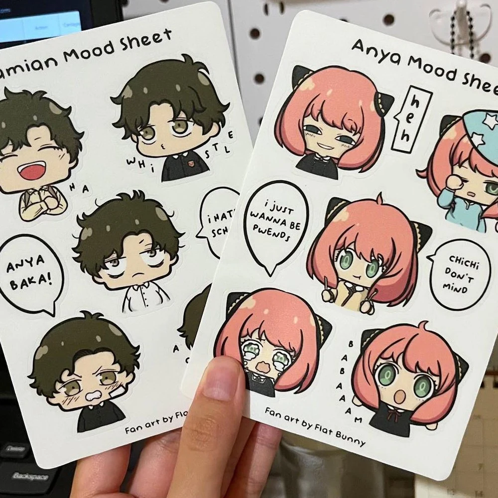 Décoration personnalisée en vinyle de Gros Livre Anime Cartoon Stickers Stickers Pack