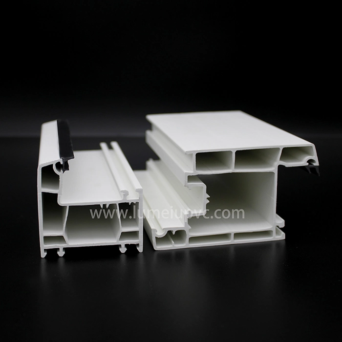 Plastic Extrusion PVC Profiles with Wood Laminated Colors