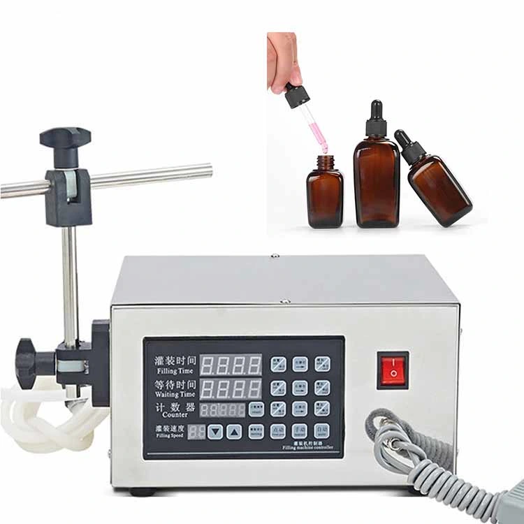 Digital Control Single Nozzle Plastic Perfume Tube Refill Mixing Juice Filling Machine