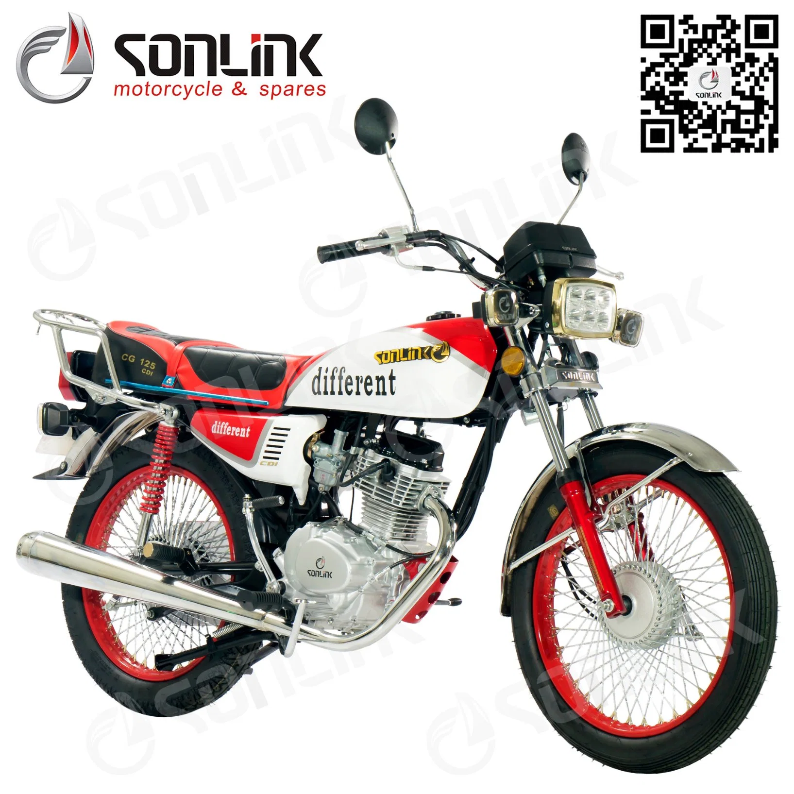 125cc 150cc 200cc Afghan Coloration Cg Model Manned 125cc Motorcycle/150cc Motorbike/ 200cc Motor Cycle (SL150-C)
