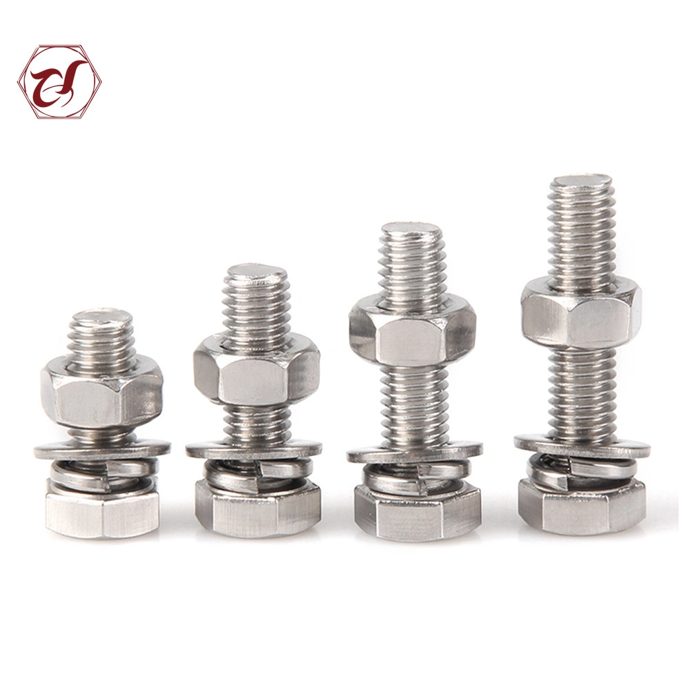 Metallurgy Petrochemical Use Bolt and Nut M12 Stainless Steel Bolt Nut Washer