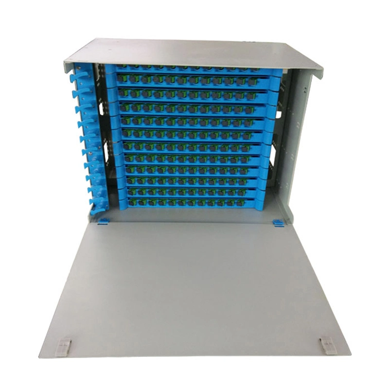 144 Core High Capacity Rack Mounted Fiber Optic Patch Panel FTTH Cable Distribution Frame