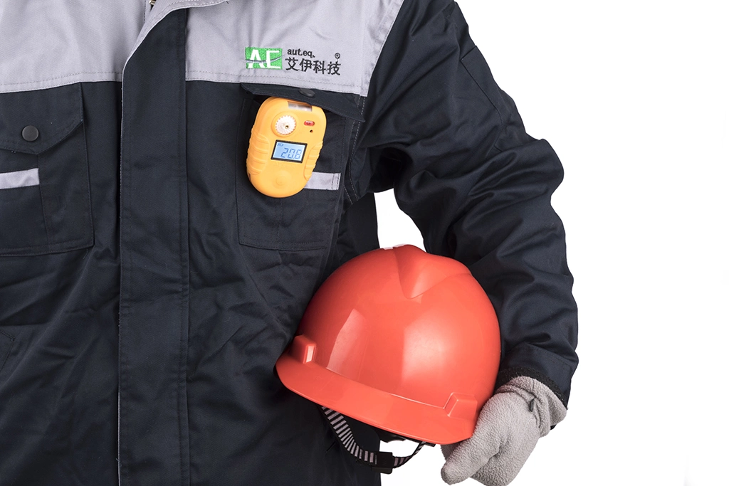 Rechargeable Single Gas Detector for Monitoring Toxic Gases with Button Operation