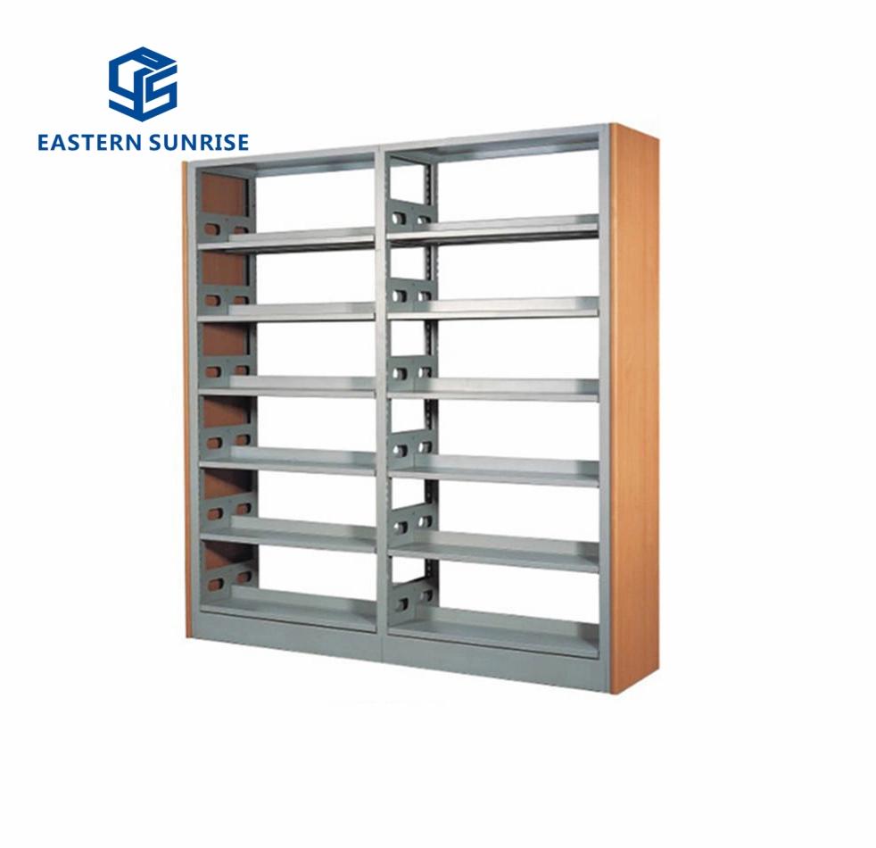 Solid and Durable Steel-Wood Bookshelf for Library Office Furniture