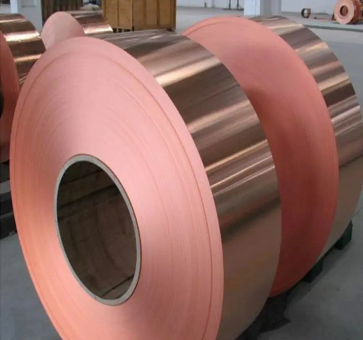 Factory Price 99.9% Pure Copper Strip Copper Foil Tape Copper Paper Roll Coil for Earthing and Grounding /Good Copper Cathode Copper Tube Copper Sheet C2680 Bra