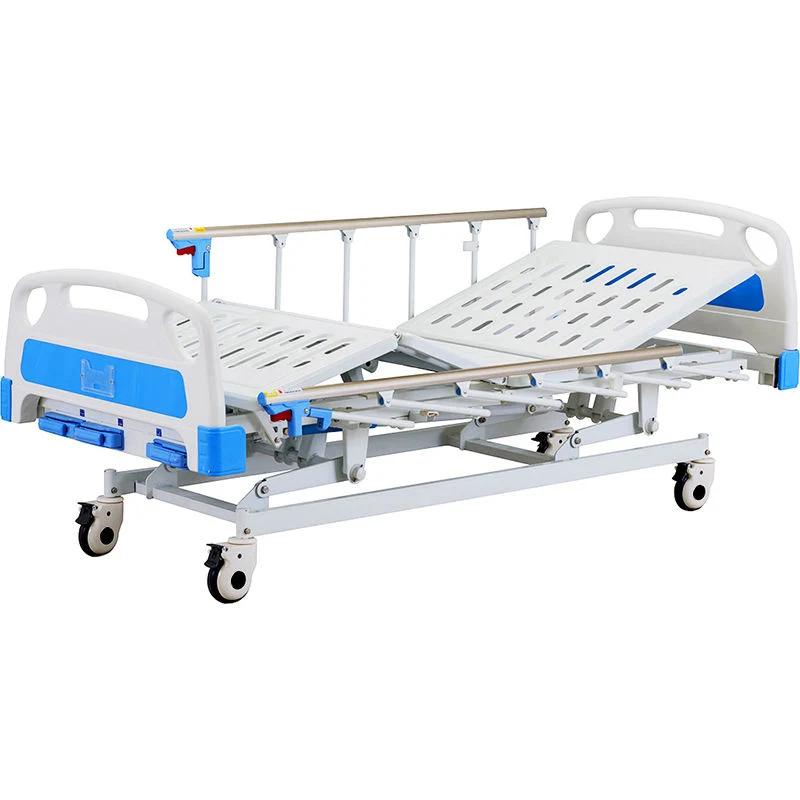 Elderly Patient 3 Crank Manual Multi-Function ICU Patient Care Bed for Hospital and Clinic