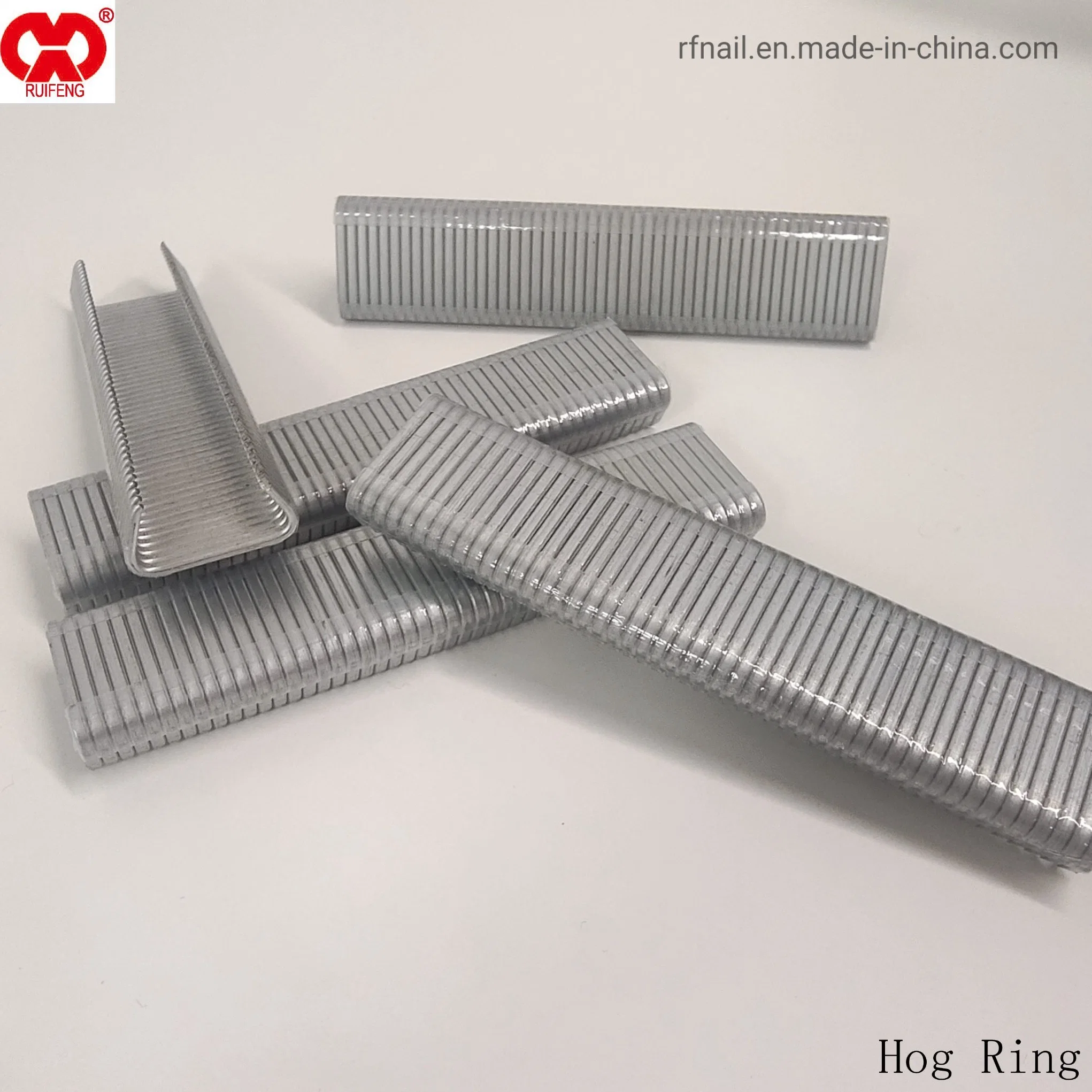 Factory Supplier Competitive Price Steel Galvanized Galvan Nails Wholesale Supplier Stock Lot D Style Hog Ring Collated Nails.