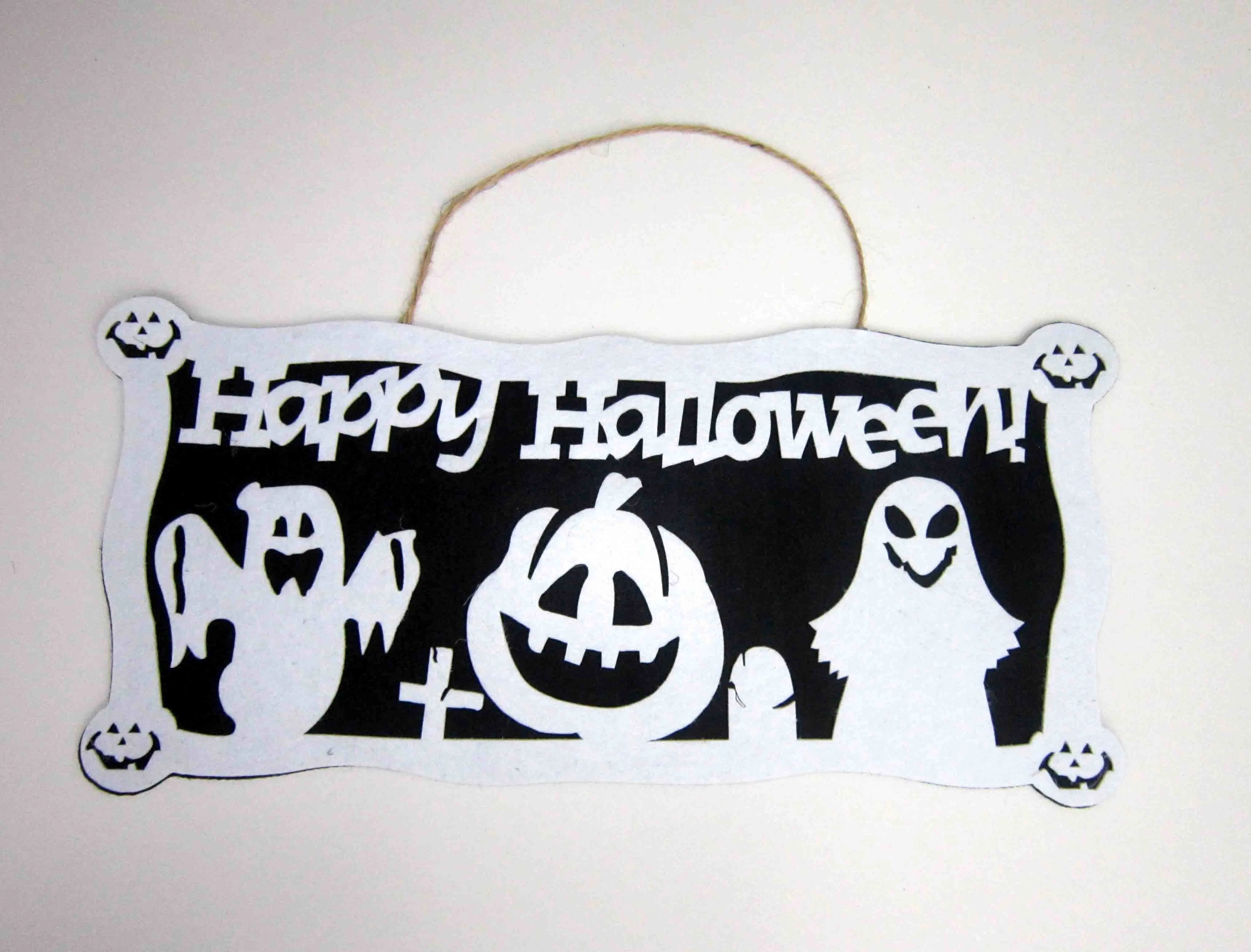 Happy Halloween Door Hanger Non-Woven Party Supplies