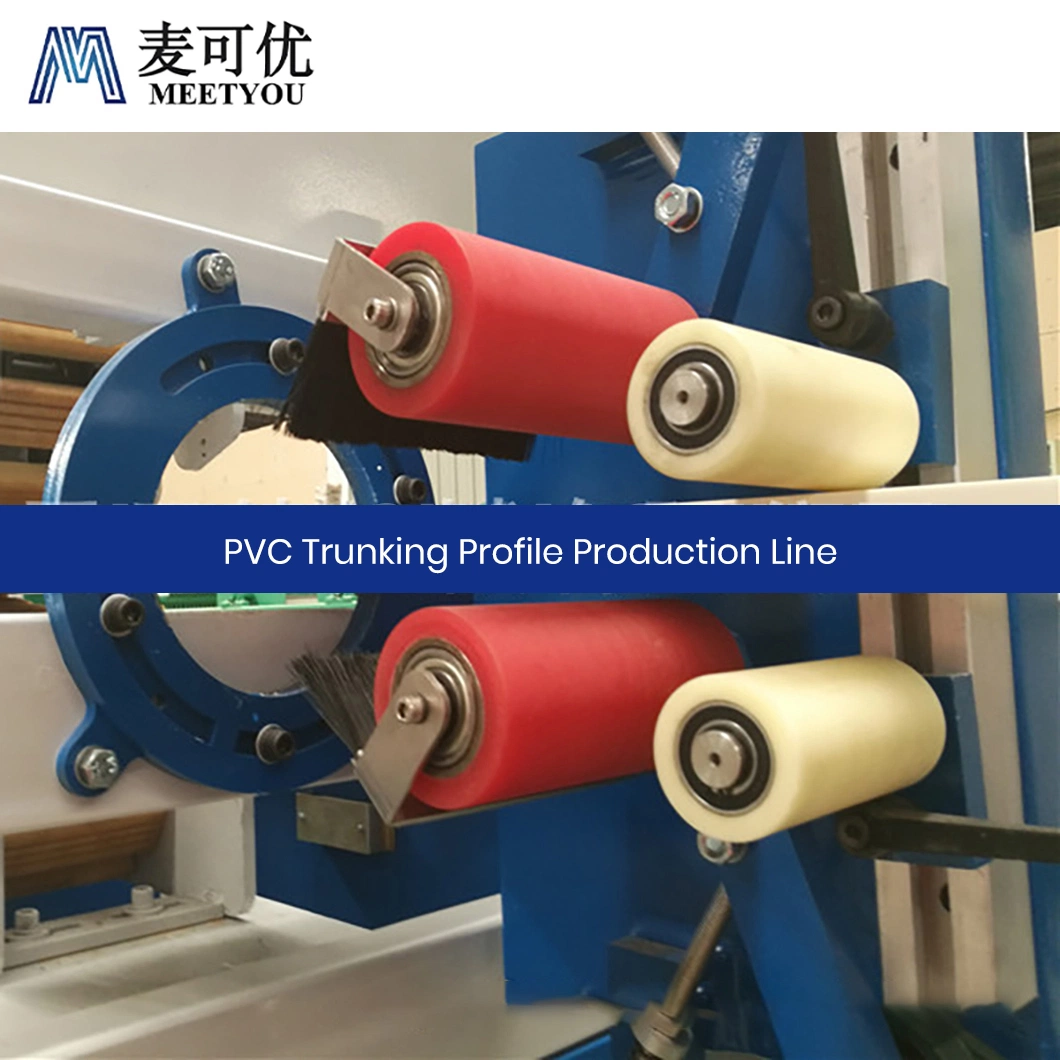 Meetyou Machinery WPC Profile Making Equipment Wholesale China PVC CE Certification Plastic PVC Cable Trunking. Profiles Suppliers Configure Dual Tractors