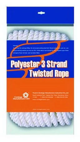 3 Strand Twisted/Braided PP/PE/Polyester Twisted Rope/Nylon Twisted Rope/Polypropylene Twine