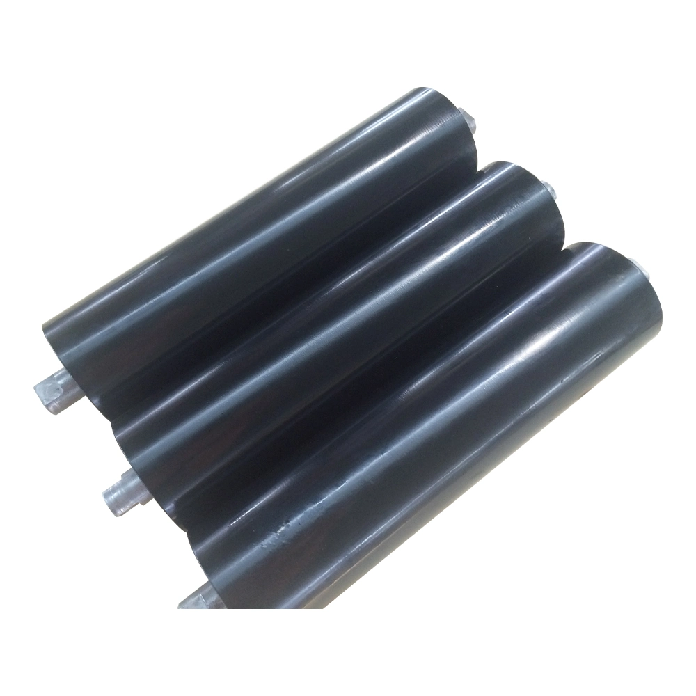 DIN Q235 Carbon Steel Belt Conveyor Carrier Rollers for Civil Engineering