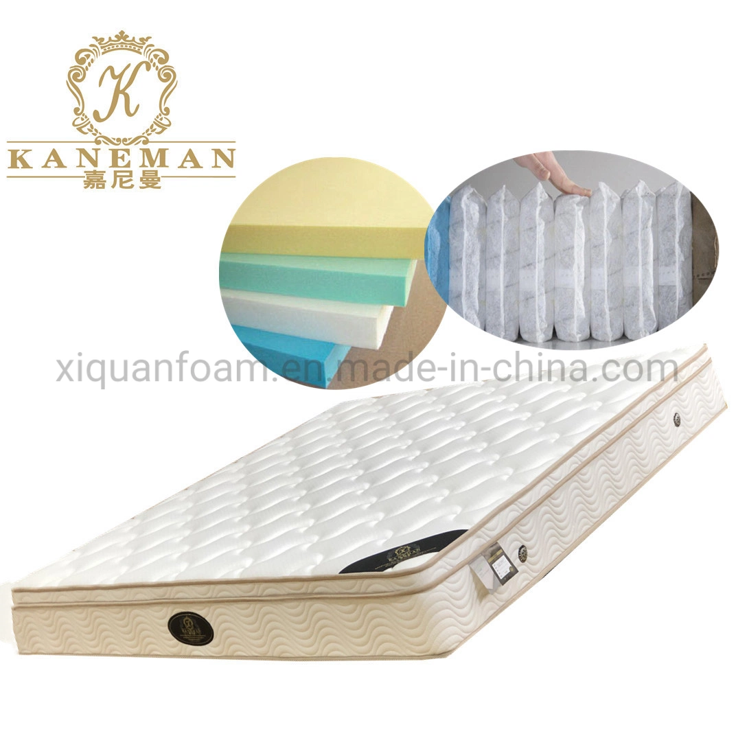 Compressed Euro Pillow Top Pocket Spring Mattress in a Box