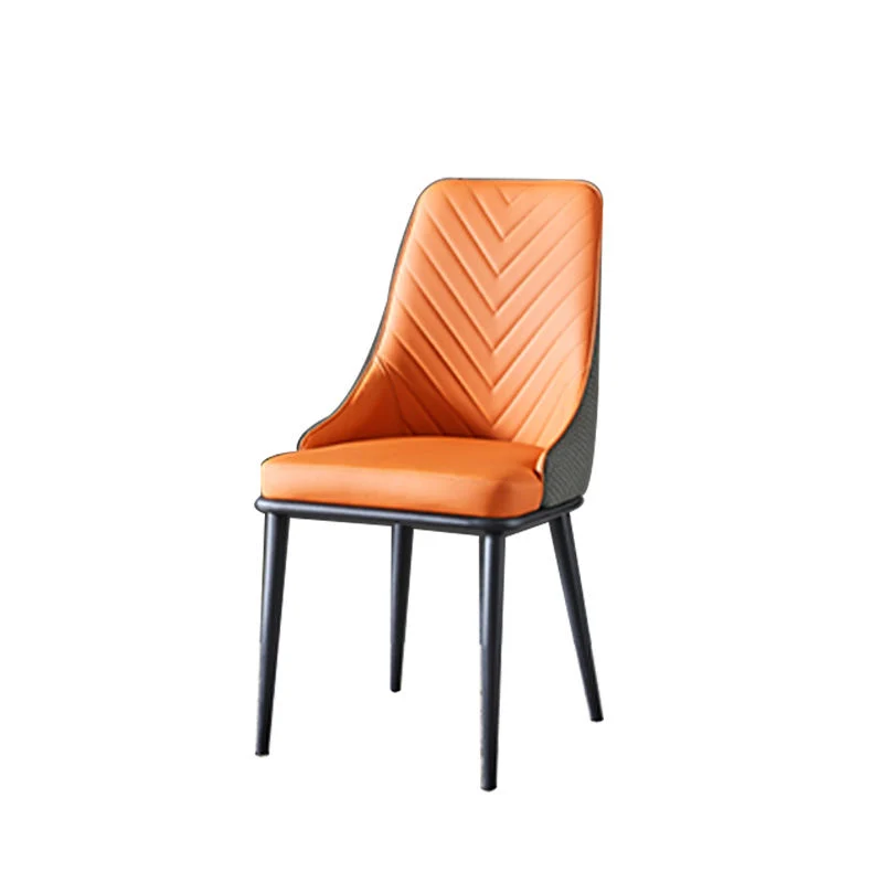 Hot Sale estilo moderno simplicidade cadeiras de cozinha mobiliário Nordic Dining Cadeira cadeira PU pele jantar cadeira
