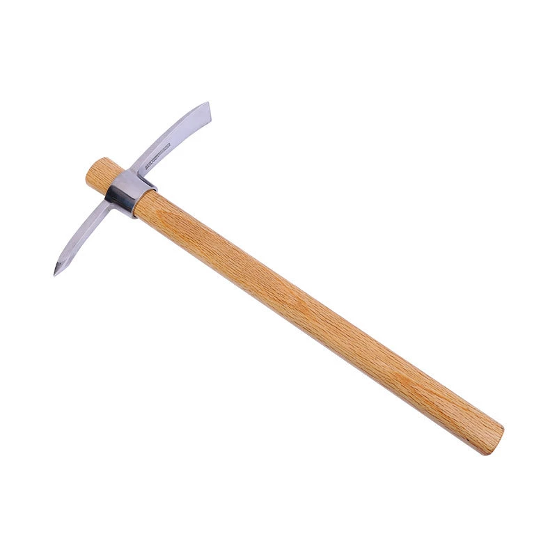 Garden Tool Thickened Double-Headed Small Pickaxe Outdoor Agriculture Hand-Tipped Steel Pick