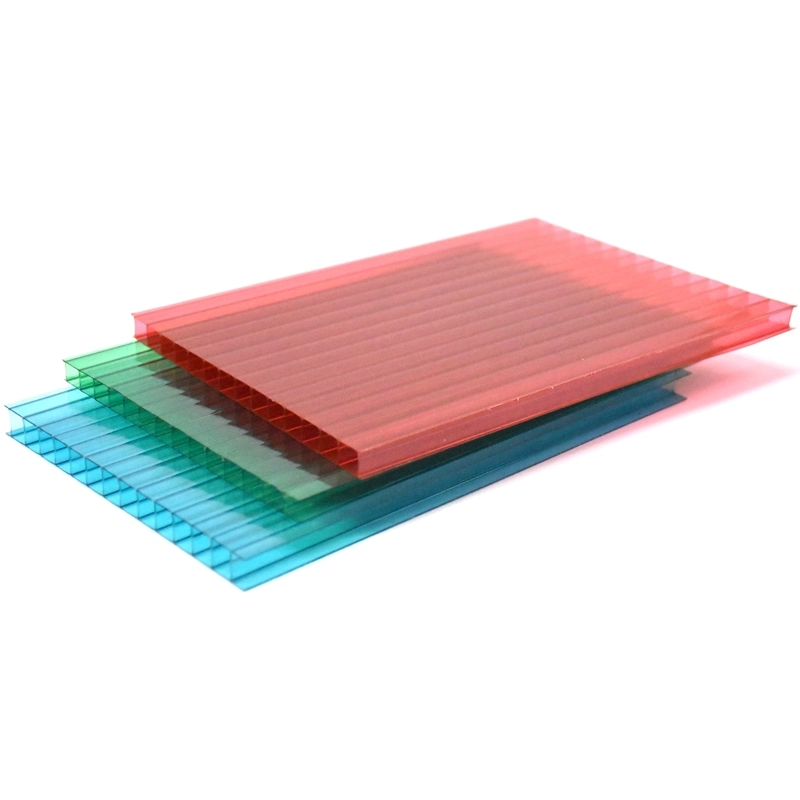 Feuille de toiture en polycarbonate Feuille ondulée en plastique Isolation thermique