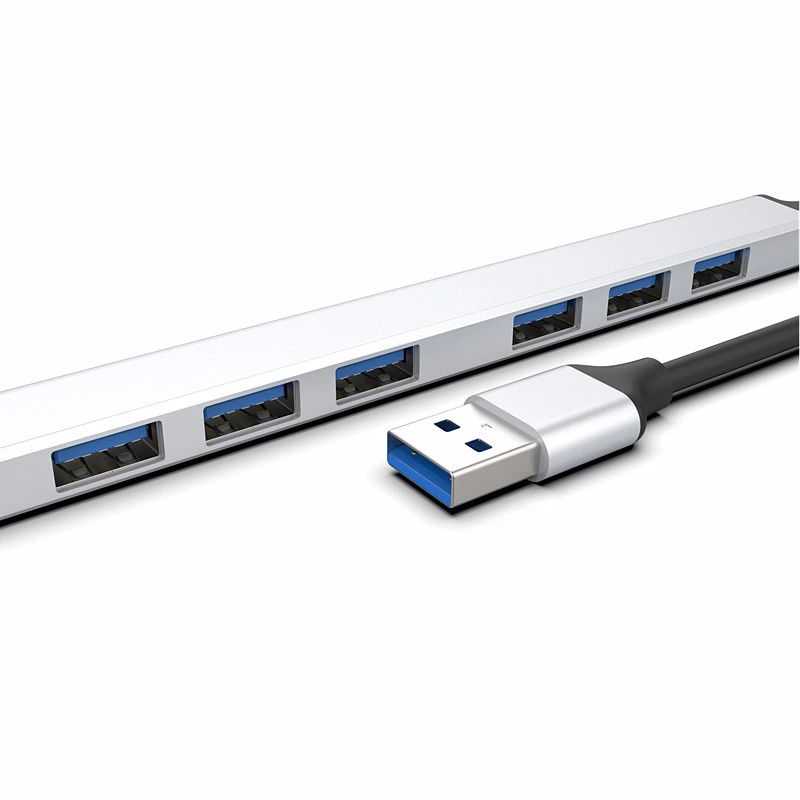 Estación de acoplamiento de extensión de alta velocidad USB 3,0 tipo C 5Gbps 7 en 1 Hub para ordenadores portátiles