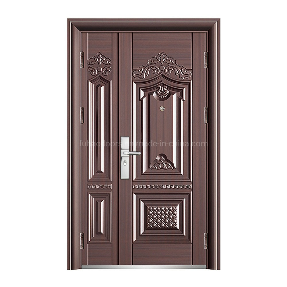 One and Half Security Steel Office Entrance Doors Homes with Popular Design