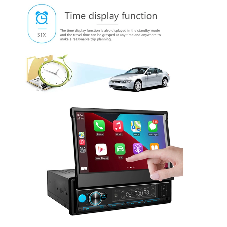 7 Touchscreen Monitor: Dieses Auto-Entertainment-System verfügt über einen Touchscreen, Multi Color LCD-Display zu machen, beobachten Videos am FM OEM ODM für iPod-Player