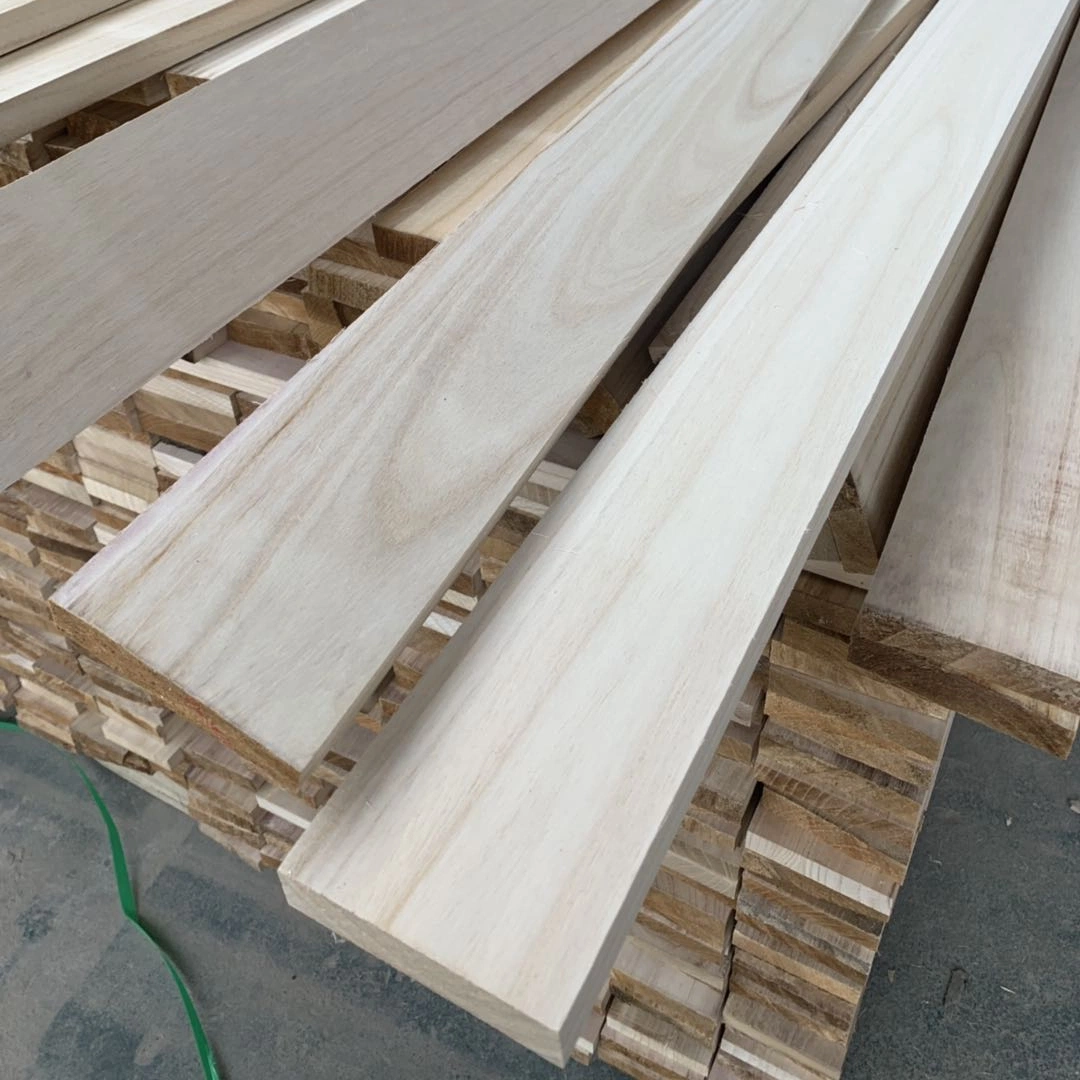 S4s del Panel de Madera de Paulownia Strip madera para los productos de madera