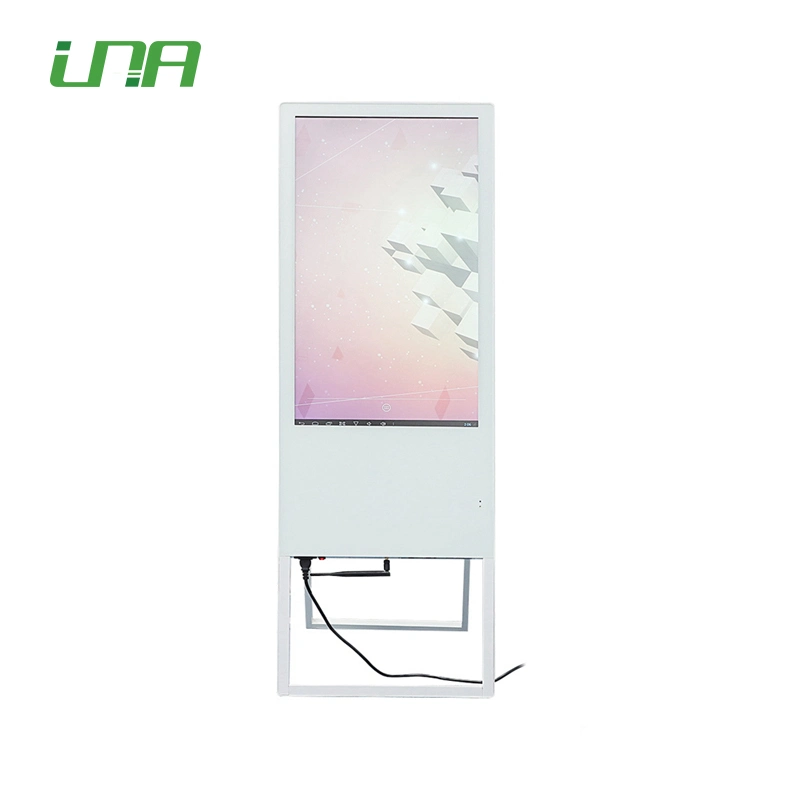 Portable 49inch Video Commercial Screen Kiosk Folding LCD Digital Player Display for Restaurant