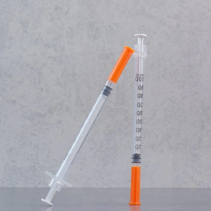 Factory Wholesale Disposable Medical Sterile Painless Insulin Syringe 0.3ml 0.5ml 1ml Diabetic Syringe