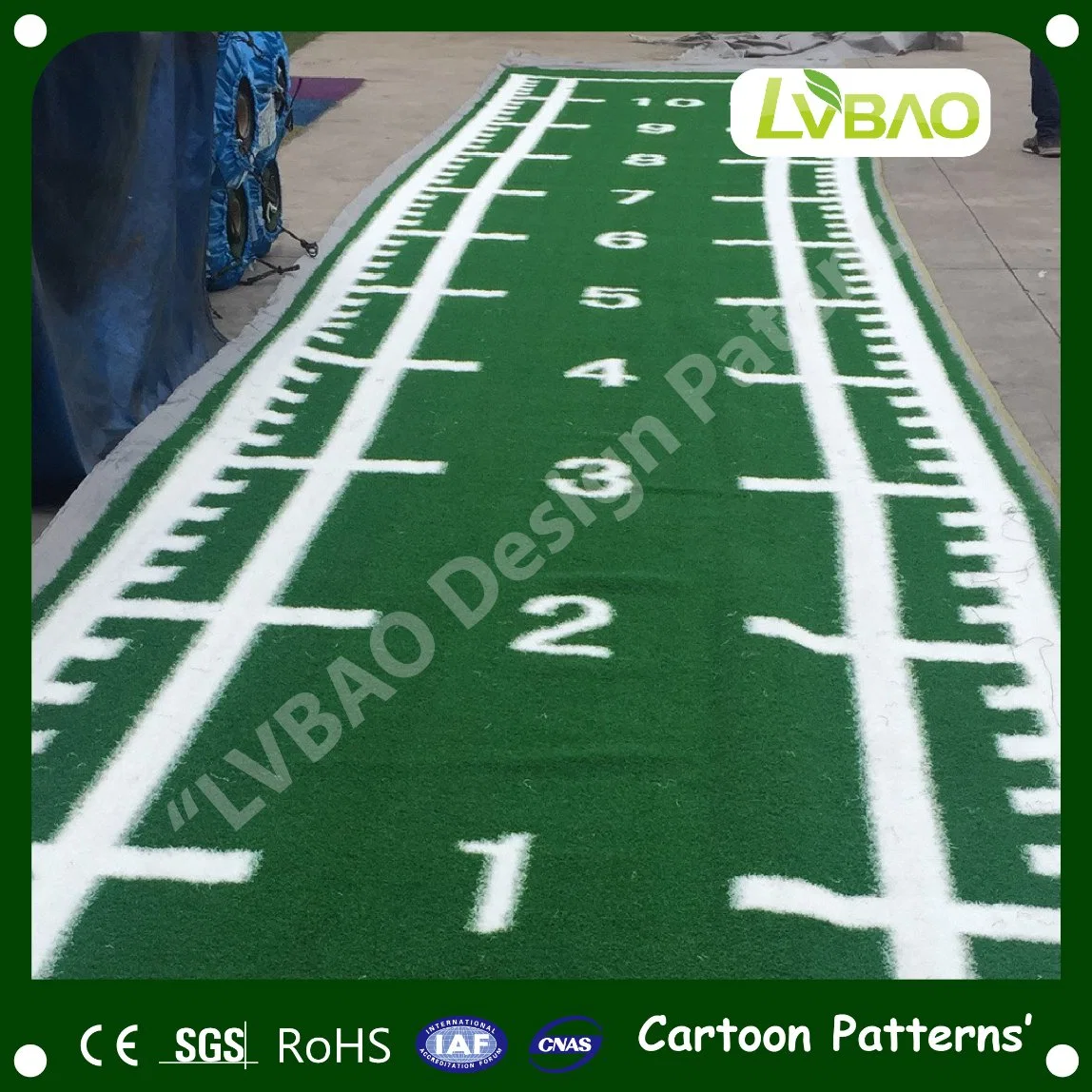 LVBAO Hot Selling 25mm Pisos de gimnasio sin deslizamiento Turf artificial