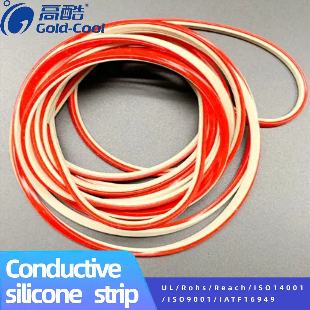 Conductive Silicone Rubber Strip for Sealing EMI Shielding Conductive Sealing Car Controller Silicone Strip Silicone Ring